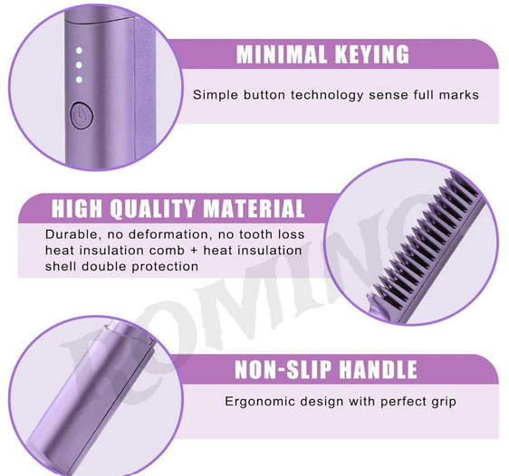HeadTurner™ Ionic Portable Hair Straightener – 2-in-1 Styling Tool