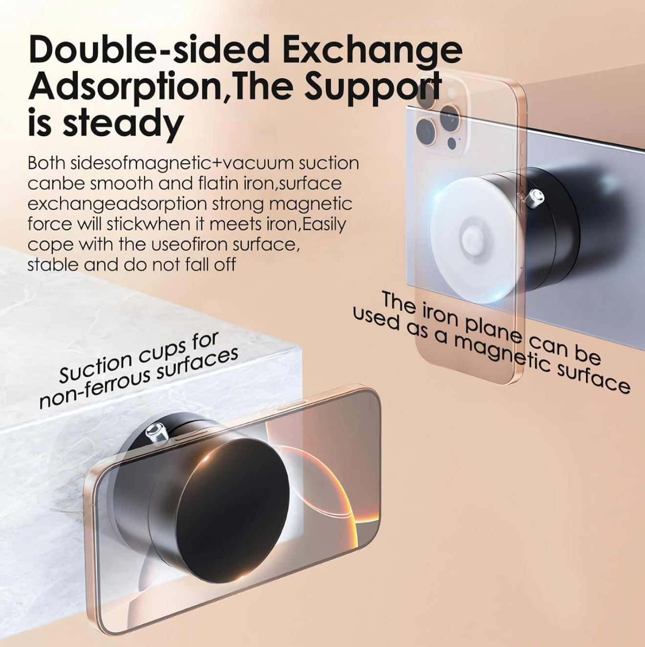 Magnetic Phone Holder for Car and Desk