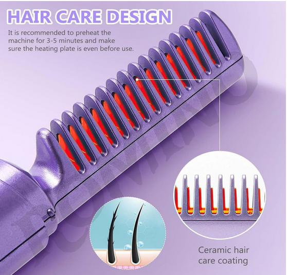 HeadTurner™ Ionic Portable Hair Straightener – 2-in-1 Styling Tool