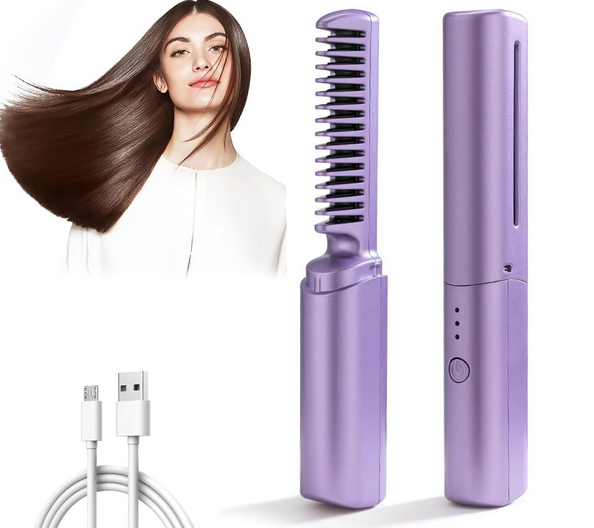 HeadTurner™ Ionic Portable Hair Straightener – 2-in-1 Styling Tool