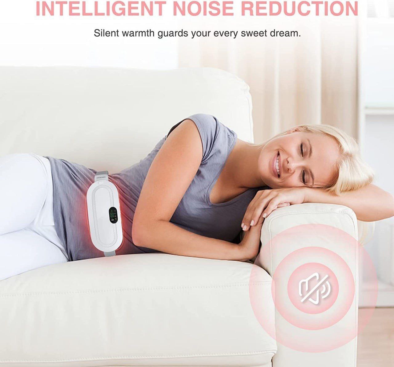 Heating Pad For Period Cramps, Portable Cordless Electric Belt Pain Relief Device