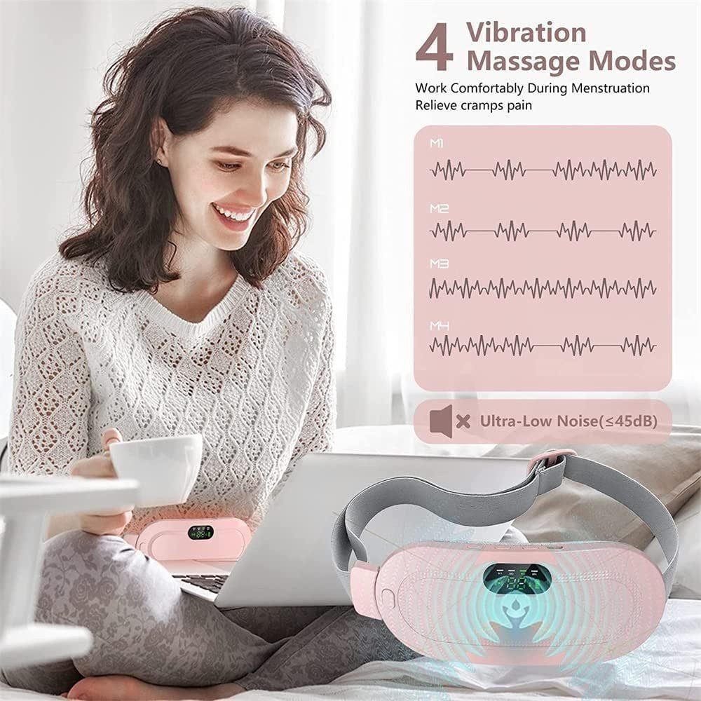 Heating Pad For Period Cramps, Portable Cordless Electric Belt Pain Relief Device