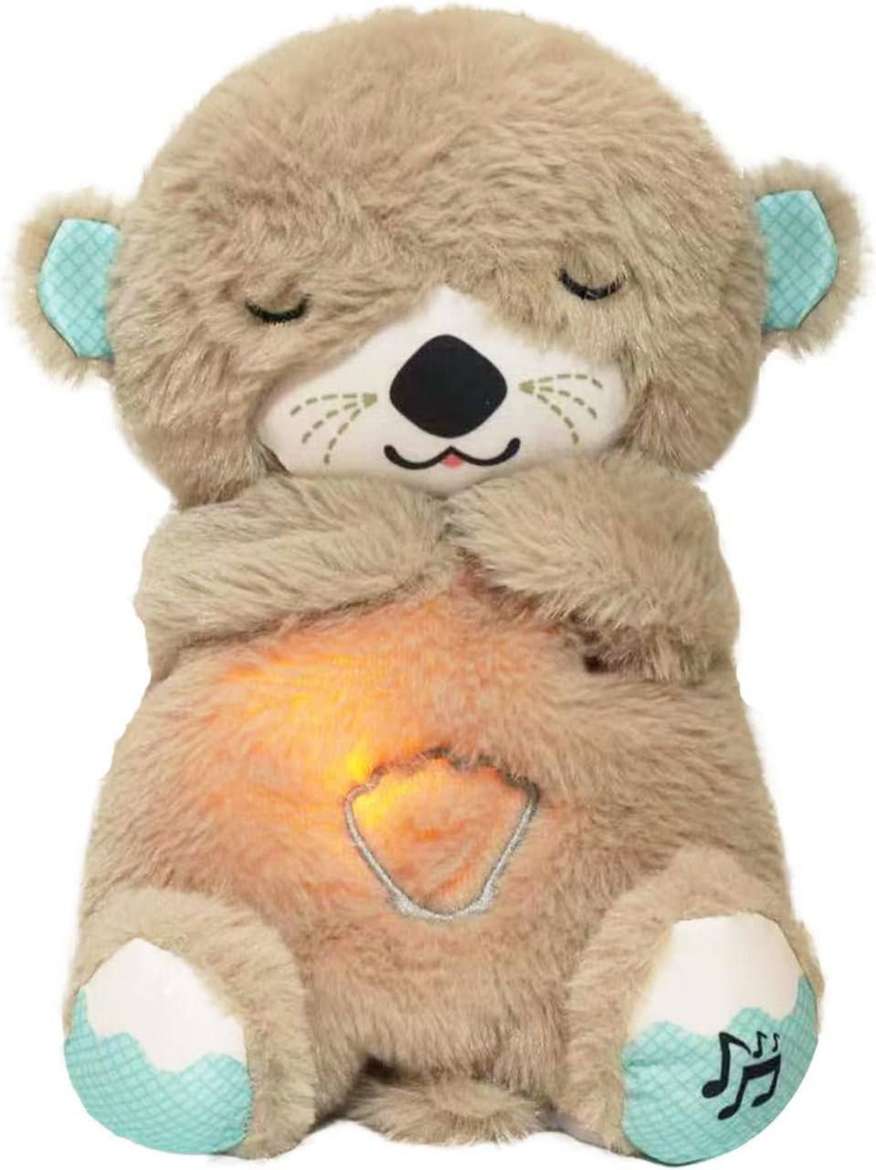 Breathing Teddy – Soothing Plush Toy with Music & Lights for Newborns