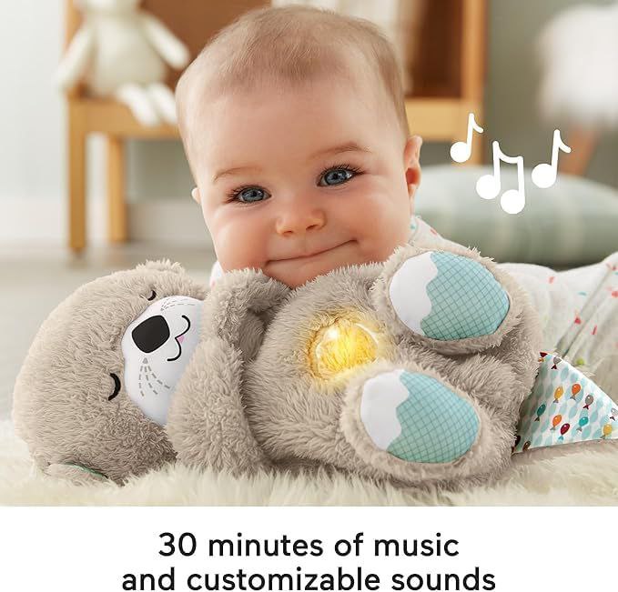 Breathing Teddy – Soothing Plush Toy with Music & Lights for Newborns